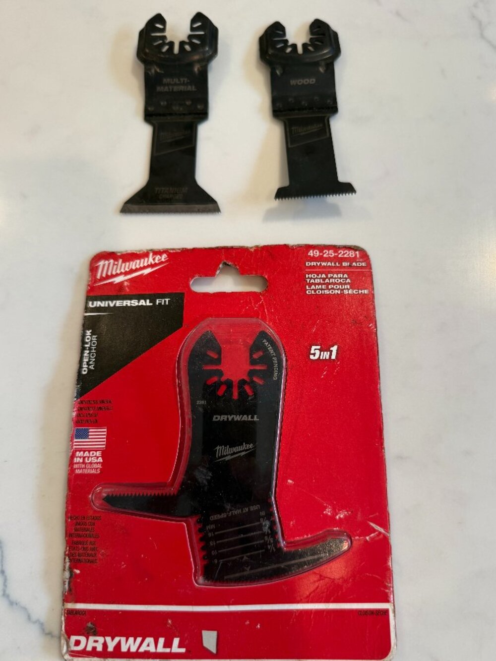 Milwaukee Multi-Tool Blades - QTY 3 - New
